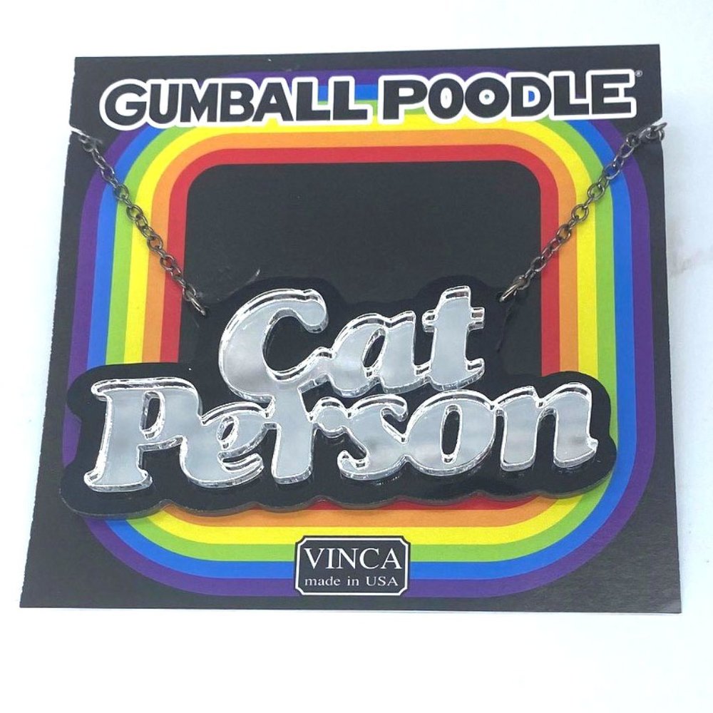 Vinca CAT PERSON Statement Necklace NWT